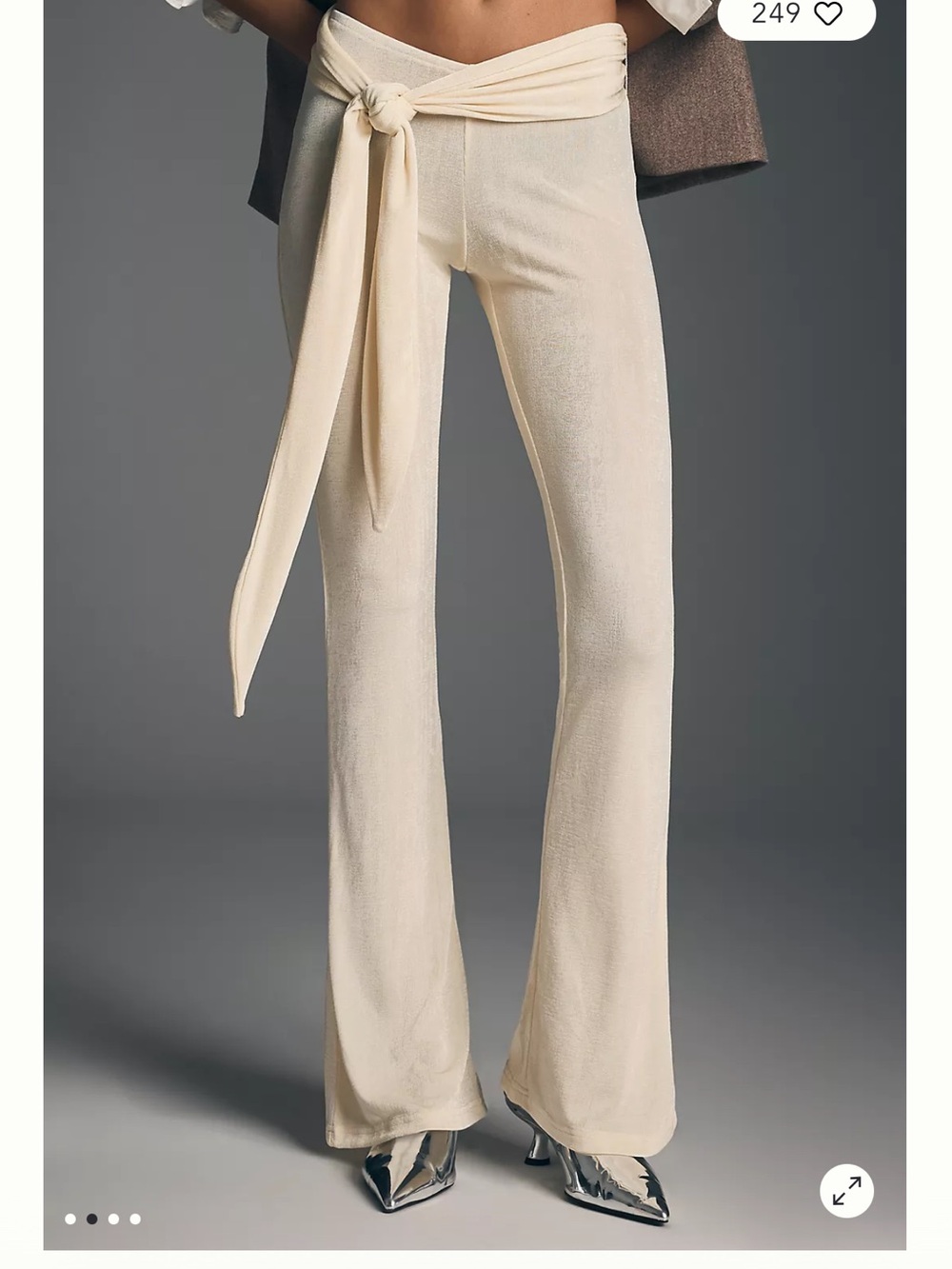 Anthropologie Lioness Tie-Waist Pale YellowPants